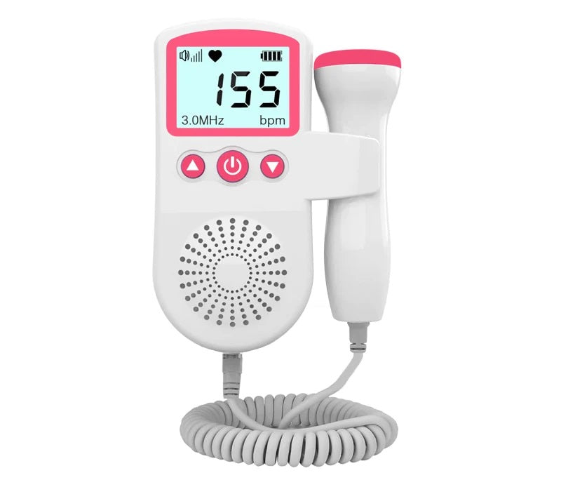 Monitor de ultrassom doppler bebê durante a gravidez